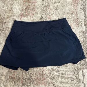 Navy Lululemon Pace Rival Skirt